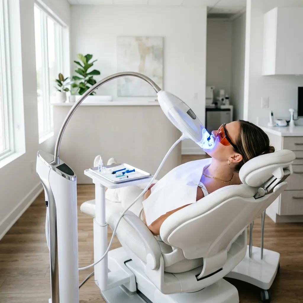 LED Whitening process